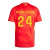 Maillot de Supporter Espagne Pedro Porro 24 Domicile Euro 2024 Pour Homme